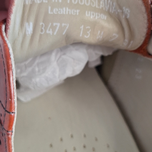 Rockport Brown Leather Wingtip Oxford Shoes with Brogue Detailing Size 13 - Picture 13 of 14